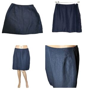Silk/Linen blend navy skirt from Express.
